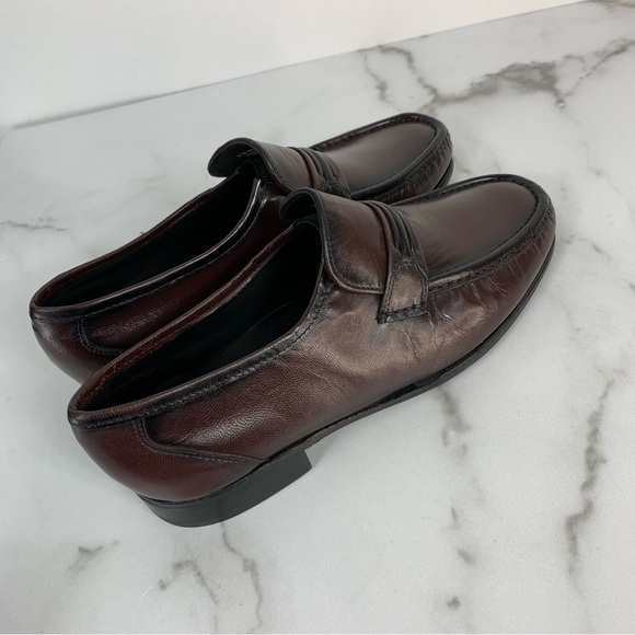 Florsheim Como Black Cherry Cavello Leather Slip-On Loafers main image 6
